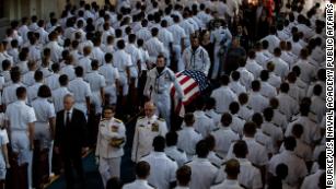 Sen. John McCain to be buried near best friend at US Naval Academy