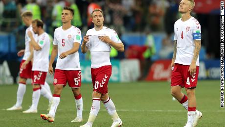 Denmark reached the last-16 at Russia 2018