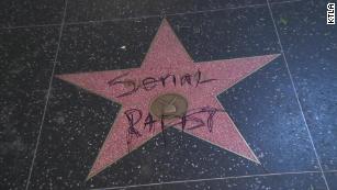 Bill Cosby&#39;s star on the Hollywood Walk of Fame is vandalized -- again. It&#39;s not the only one