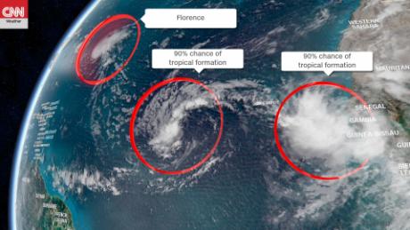 Multiple storms are likely to form on the heels of Florence as the hurricane season peaks.