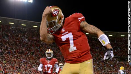 &#39;Kaepernicking&#39; refers to the act of the quarterback kissing the tattoos on his bicep to celebrate a touchdown