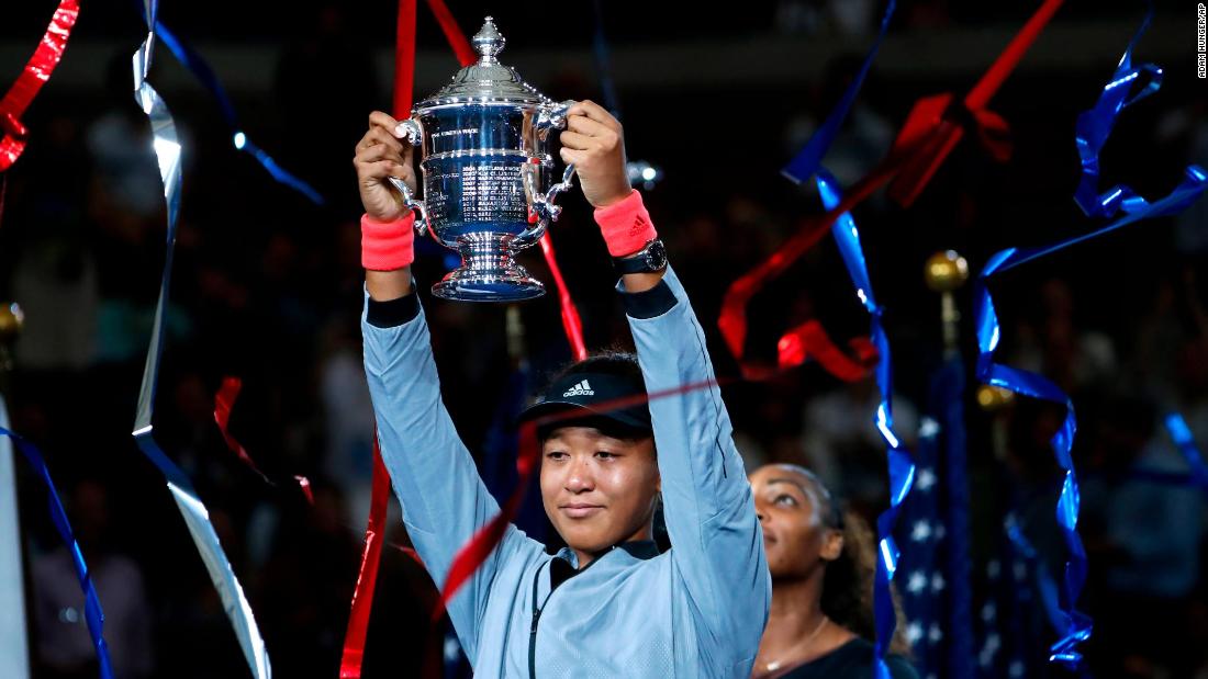 Naomi Osaka Celebrates U.S. Open Win in Comme des Garcons