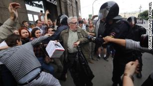Russia protests: More than 1,000 detained, monitoring group says