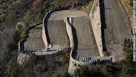 Finland's Latvala and Anttila take on Monte-Carlo's hairpin bends.