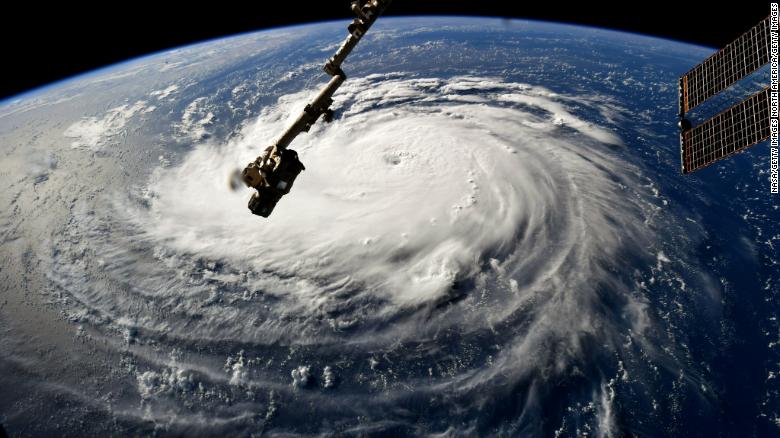 Hurricane Florence gained strength Monday in the Atlantic.