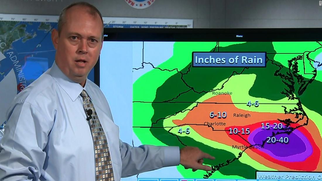 Image result for NHC director on Hurricane Florence's 2 biggest threats