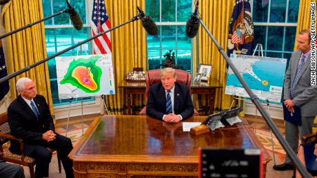 Steeling for Hurricane Florence, Trump seeks praise for Maria