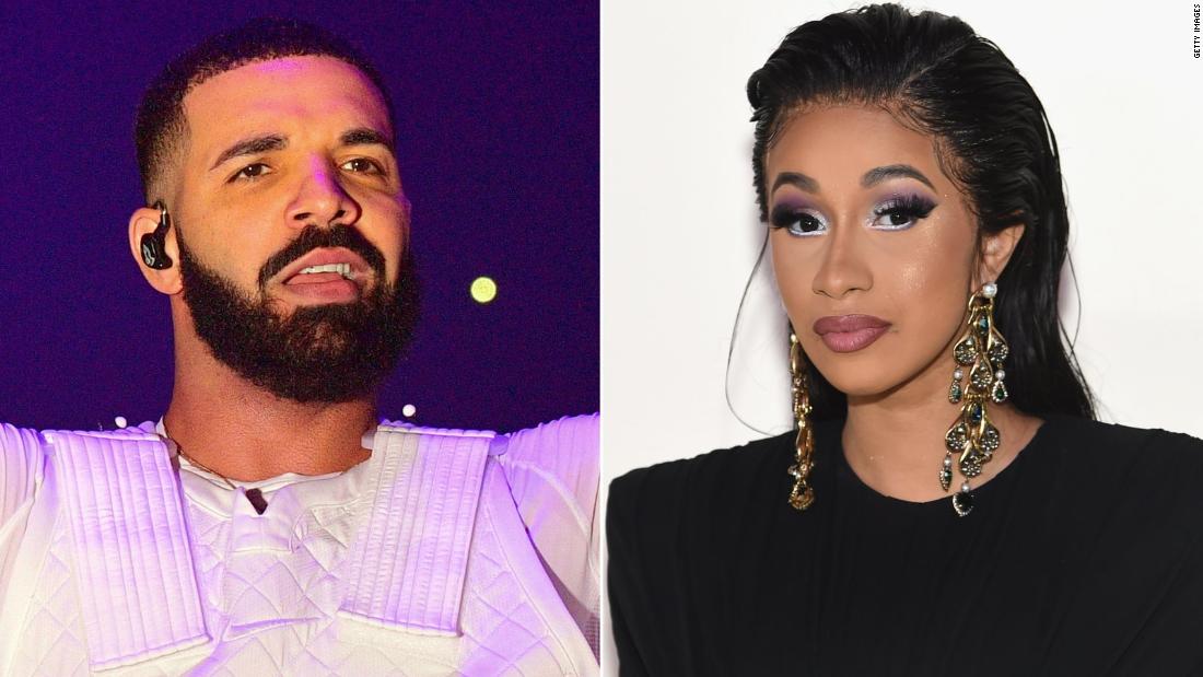 Cardi B And Drake Lead American Music Awards With Most Nominations Cnn 