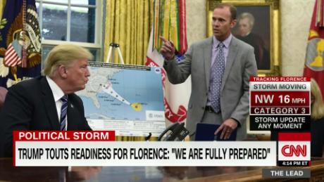 As Florence approaches, Trump brags about Puerto Rico response