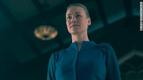 Yvonne Strahovski in "the Handmaid's Tale"