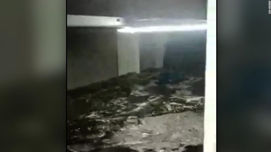 Video shows floodwater fill garage - CNN Video