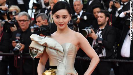 Chinese actress Fan Bingbing poses as she arrives on May 11 at the 71st edition of the Cannes Film Festival in southern France.