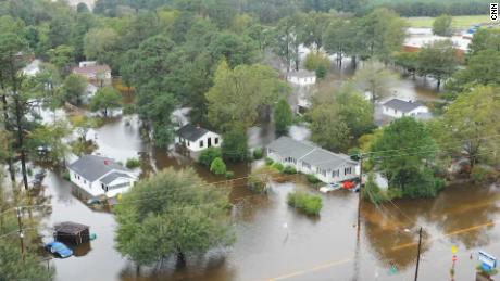 Flooded neighborhoods, I95, hotel