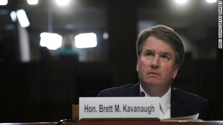 WASHINGTON, DC - SEPTEMBER 06:  Supreme Court nominee Judge Brett Kavanaugh testifies before the Senate Judiciary Committee on the third day of his Supreme Court confirmation hearing on Capitol Hill September 6, 2018 in Washington, DC. Kavanaugh was nominated by President Donald Trump to fill the vacancy on the court left by retiring Associate Justice Anthony Kennedy.  (Photo by Alex Wong/Getty Images)