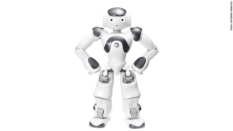 Nao, a robot from Softbanks Robotics, can be programmed to work as an educational tool for children.