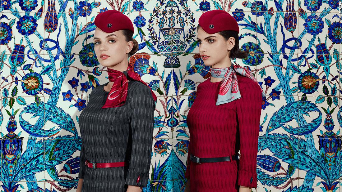 Turkish Airlines Shows Off New Uniforms For Cabin Crew Cnn Travel