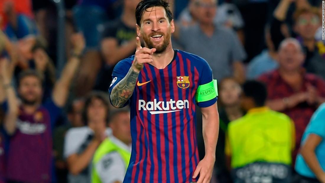Barcelona captain Lionel Messi scored the first goal of this season&#39;s Champions League on his way to his record eighth careeer hat-trick in the competition. was in his usual sensational form. The pinpoint free-kick helped Barca to a 4-0 win over PSV Eindhoven at the Nou Camp. 