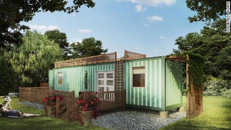 HiveCube&#39;s vision is to turn a shipping container into a home. 