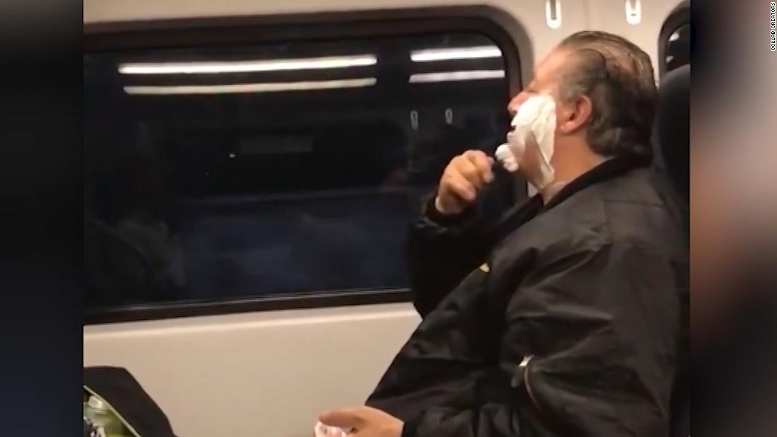 Video Of Man Shaving On Train Goes Viral Cnn Video 