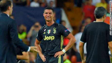 Cristiano Ronaldo Cries After Champions League Red Card For Juventus Cnn