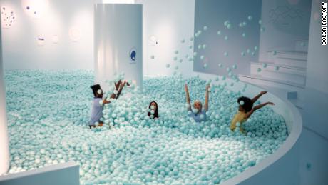 The giant ball pit at Color Factory in New York.