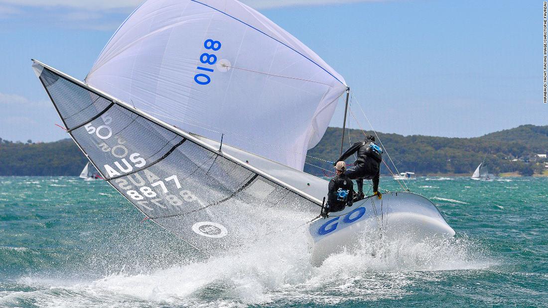 Christophe Favreau took this shot at the Australian 505 nationals in Wangi Wangi. &quot;This picture is showing the joy of sailing at the edge,&quot; he says. &quot;You&#39;re not sure if it is going to end with a crash or if the situation is going to be saved.&quot;