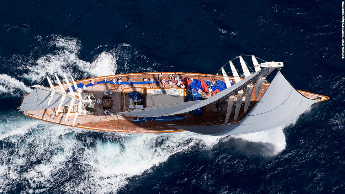 British photographer Claire Matches captured superyacht Rebecca in Antigua. &quot;I have been photographing her for many years and it is always a real pleasure to see her,&quot; says Matches.