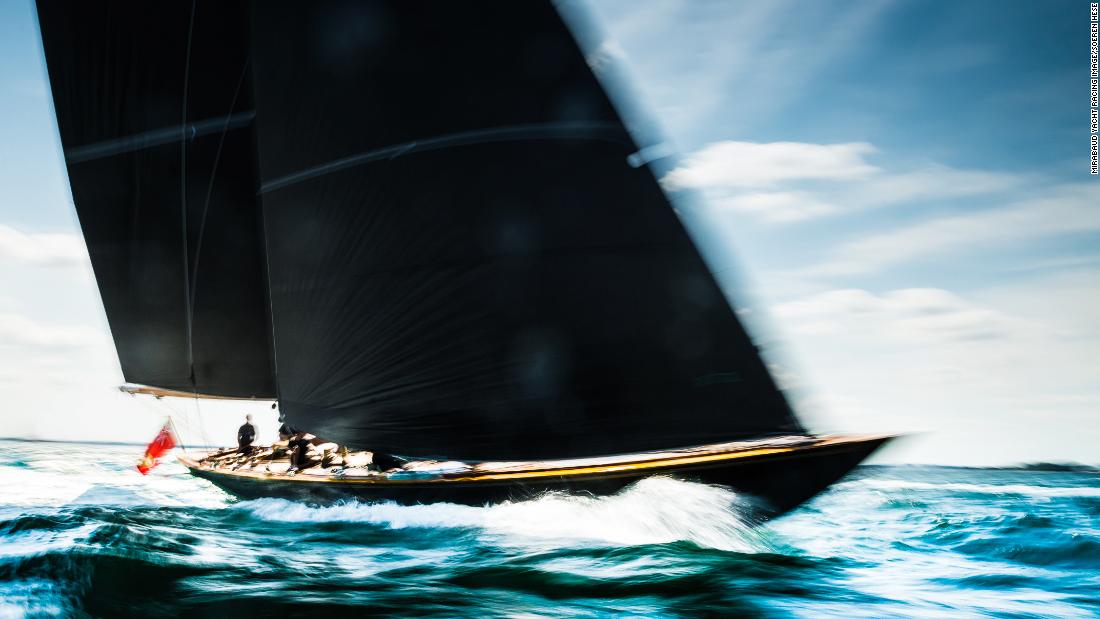 Sören Hese captured a traditional-style boat soaring through the Baltic Sea during the German Classics regatta. 