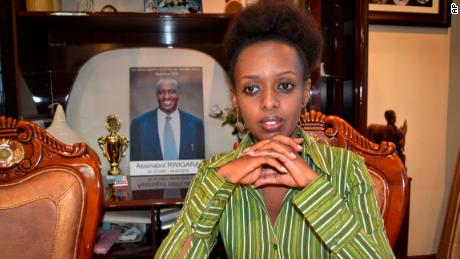 Diane Rwigara at her home in Kigali, prior to her September 2017 arrest.
