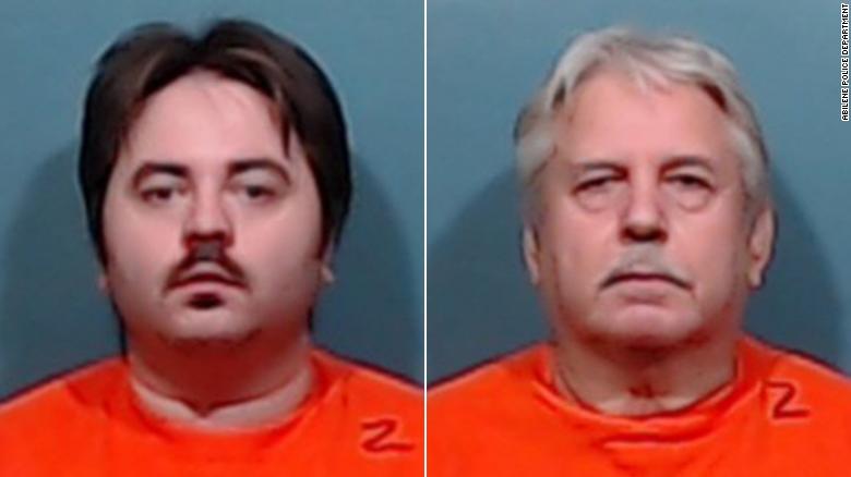 Michael Miller, left, and his father, John Miller, are accused of shooting and killing their neighbor.