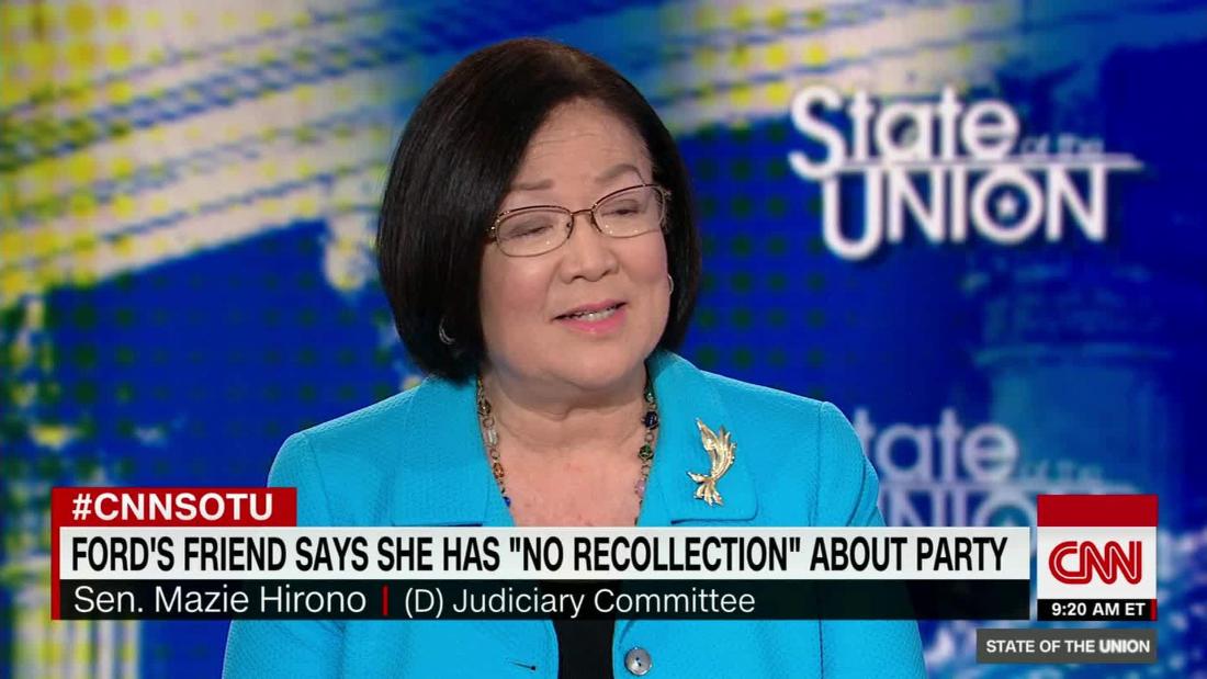 Hirono on Ford: 'I believe her' - CNN Video