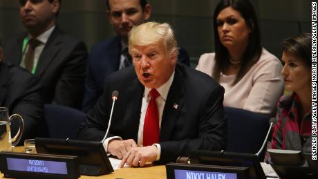 President Trump speaks at the UN