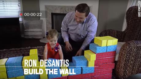 In his bid for governor of Florida, Ron DeSantis has emphasized his ties with President Trump -- and his desire to share the message with his children.