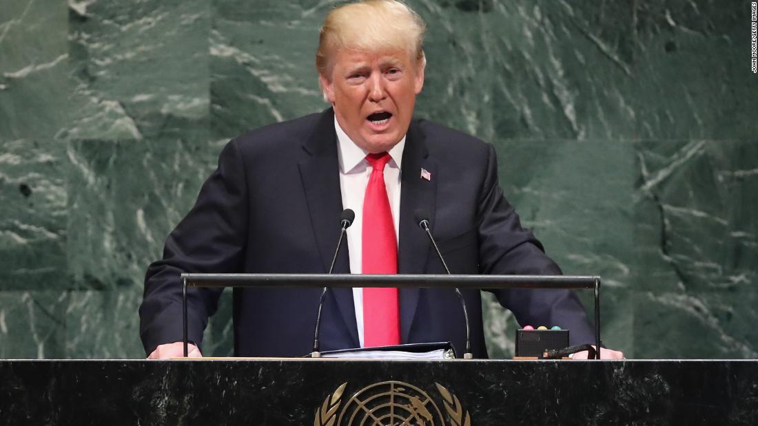 Donald Trump Bragged About Himself To The United Nations The Un Laughed Cnn Politics 