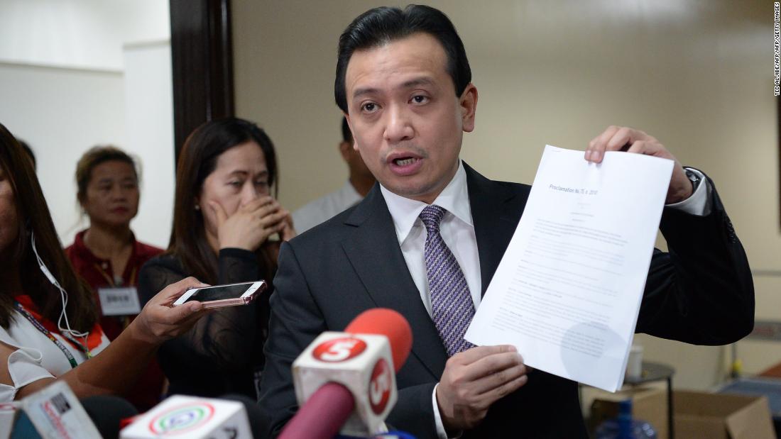 Philippines senator Antonio Trillanes arrested after weeks holed up in Senate