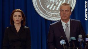 Julianna Margulies as Alicia Florrick and Chris Noth as Peter Florrick in &quot;The Good Wife.&quot; 