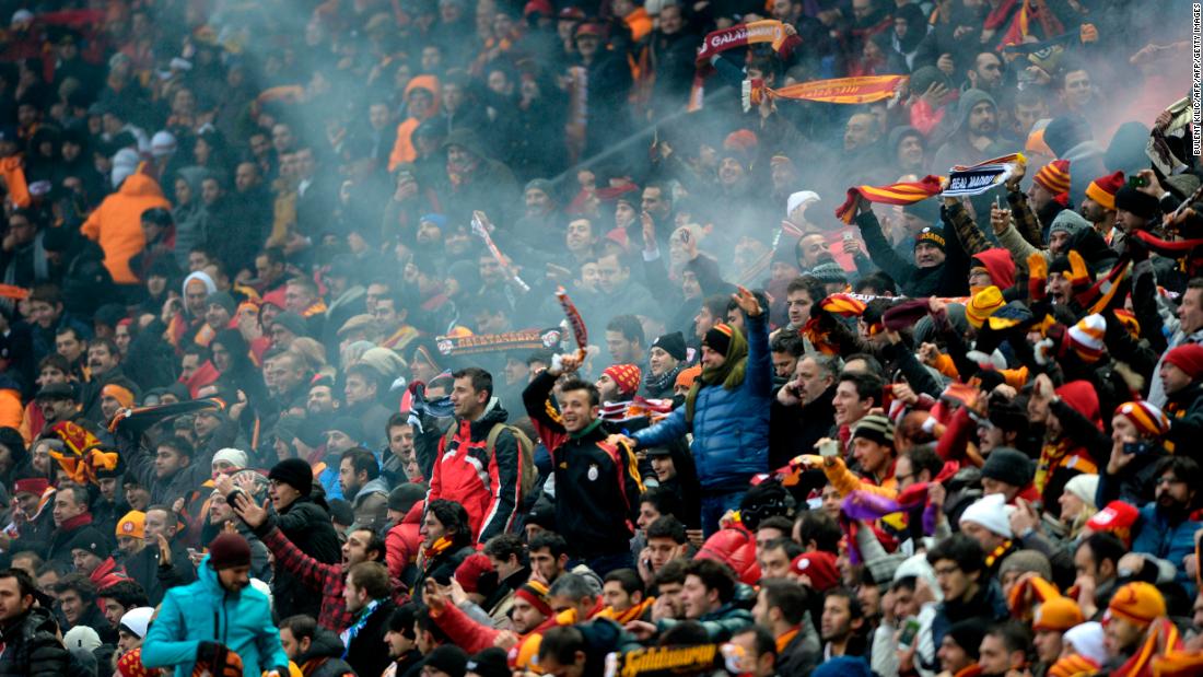 The Turk Telekom Stadium is home to Turkish giants Galatasaray. The fans here don&#39;t just wait for the big games to create an atmosphere. The stadium -- which is the second biggest in the country with a capacity of 52,223 -- is always awash with flags, scarves and flares.