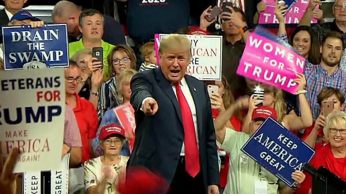 Key moments President Trump speaks at Mississippi rally