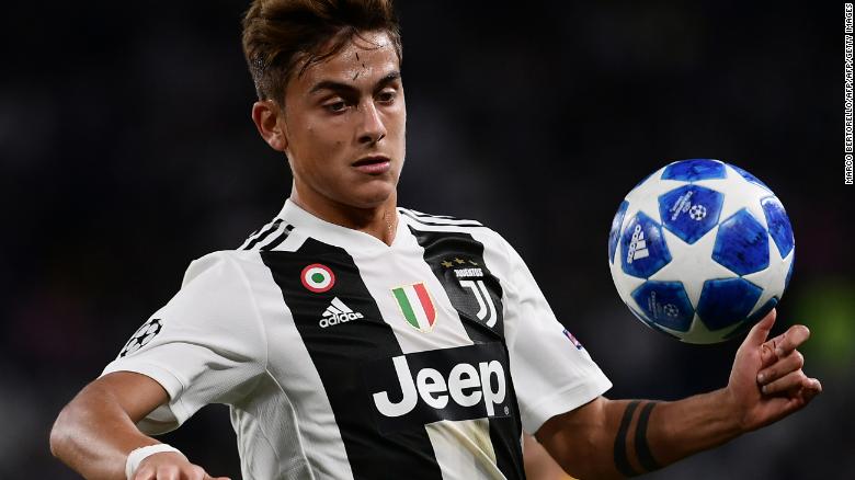 Juventus' Argentine forward Paulo Dybala has been linked with a move to Tottenham.