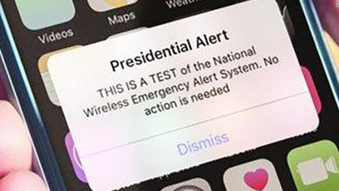 Fema Tests Presidential Alert Text System 2018 Cnn Video