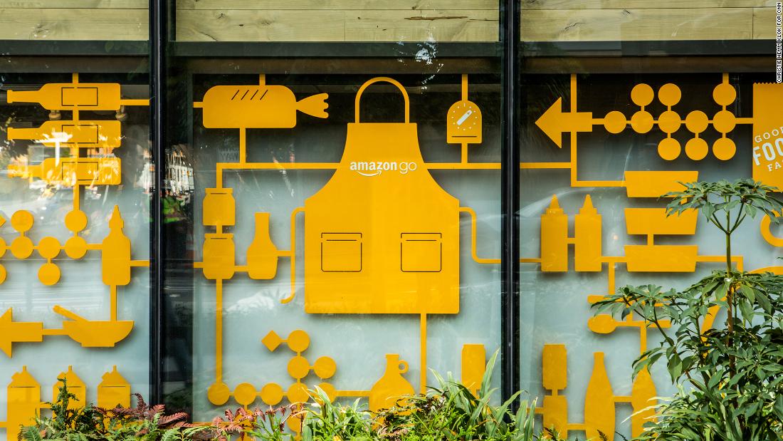 Amazon Go&#39;s innovative grocery concept store. The first Go store opened in January.