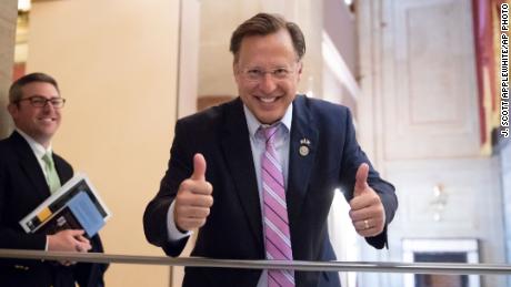 Rep. Dave Brat, here smiling before a vote in May, has complained about the activism of the LWCC.