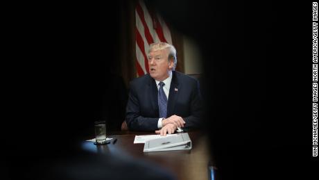 WASHINGTON, DC - NOVEMBER 01:  U.S. President Donald Trump speaks while meeting with members of his cabinet November 1, 2017 in Washington, DC. During his remarks, Trump commented on the recent terror attack in New York City and discussed changing U.S. immigration laws to possibly prevent future attacks.  (Photo by Win McNamee/Getty Images)