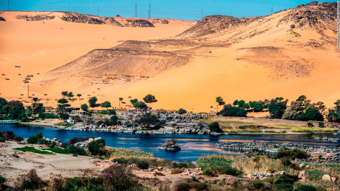The Nile River provides Egypt with around three quarters of its water. As well as being a vital resource, the river plays an important role in Egypt's culture and sense of identity. 
