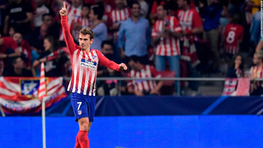 An Antoine Griezmann brace guided Atletico Madrid to a hard-fought victory over Belgian side Club Brugge. The hosts were pegged back in the first half by Arnaut Groeneveld&#39;s strike, before Griezmann came to the rescue with his second and Koke added a third late on.