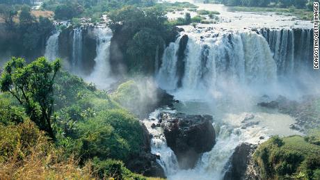 The Blue Nile Falls -- located near the river's source, Lake Tana in Ethiopia.