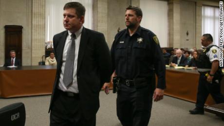 Chicago police Officer Jason Van Dyke (left) was found guilty in the shooting death of Laquan McDonald in October.