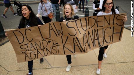 Anti-Kavanaugh protesters keep up the fight, even after he's confirmed