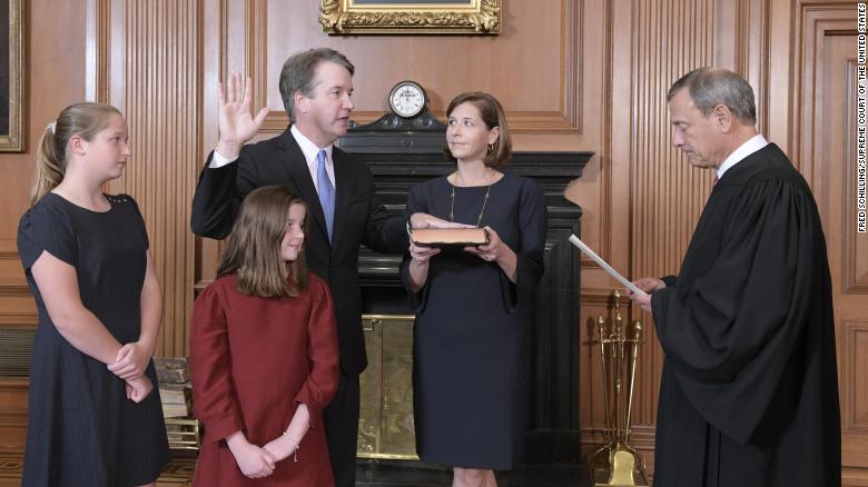 Kavanaugh sworn in as Supreme Court Justice