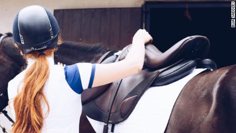 Saddles can be customized for the comfort of horse and rider.